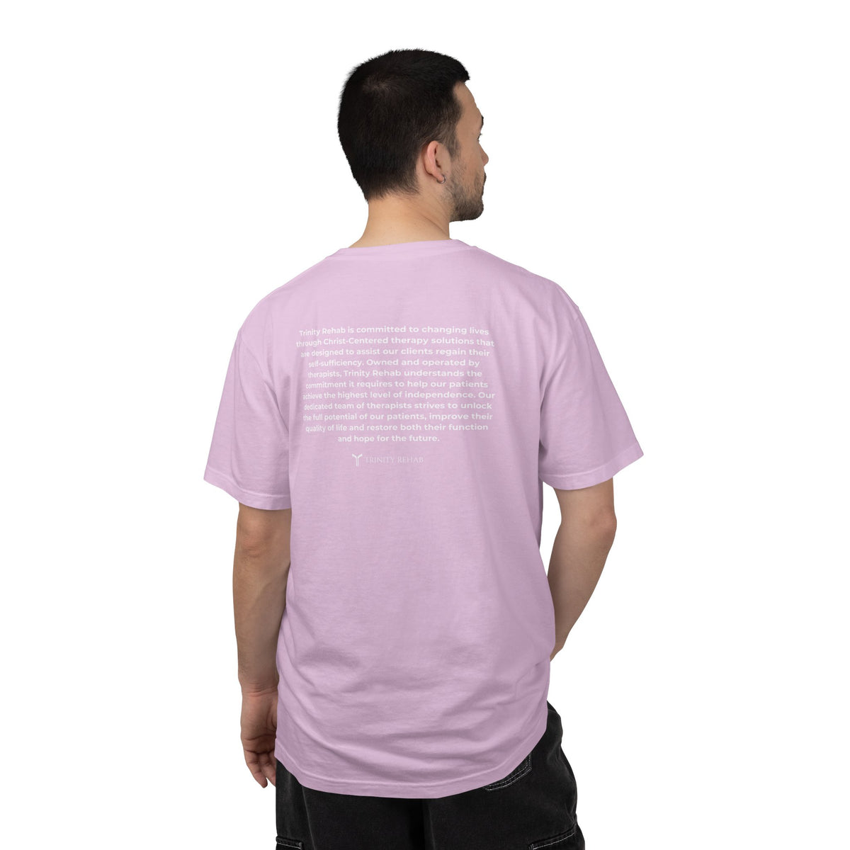 Minimalist Logo T-Shirt — Cream Garment-Dyed Casual Tee