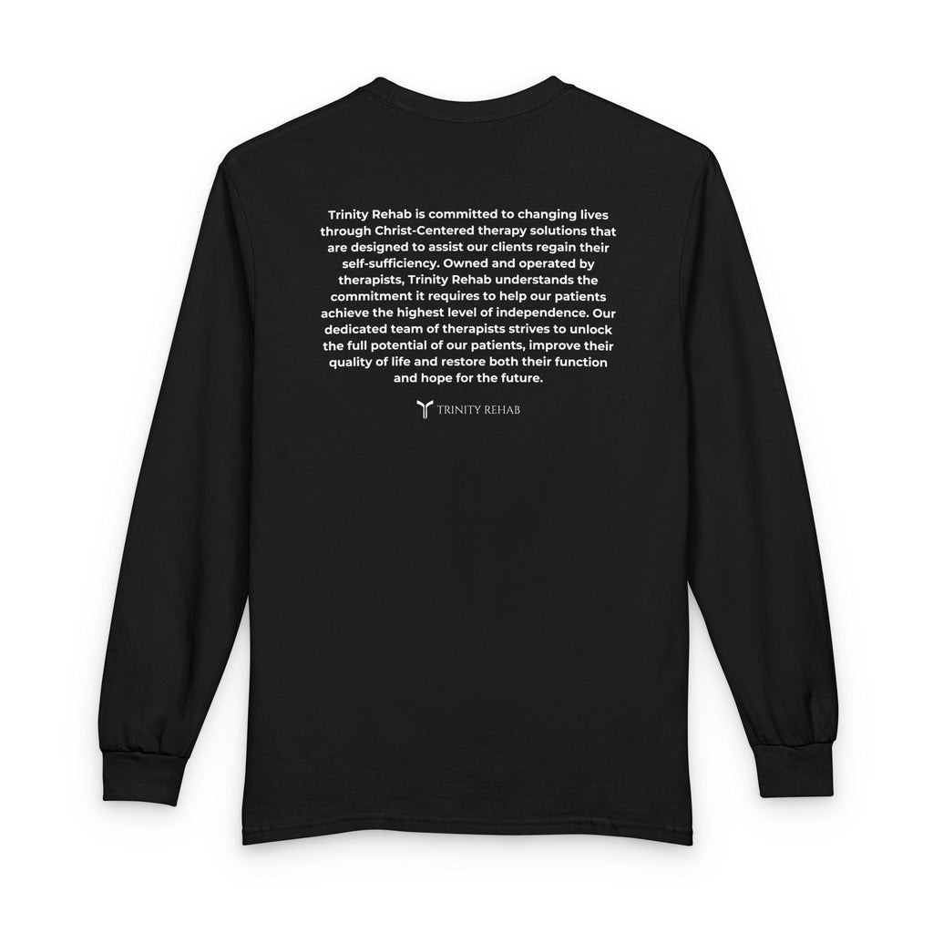 Trinity Rehab Long Sleeve T-Shirt — Logo & Mission Statement