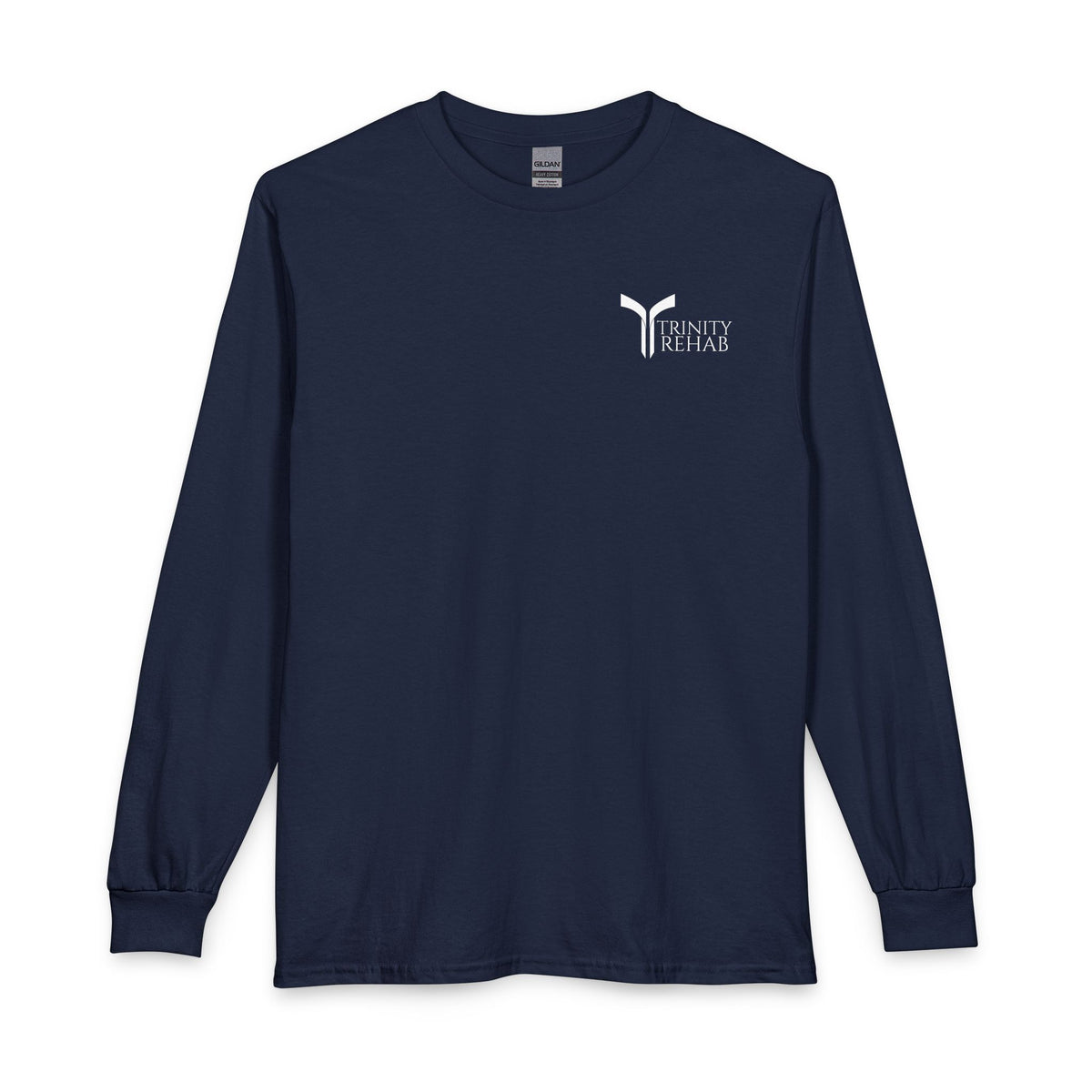 Trinity Rehab Long Sleeve T-Shirt — Logo & Mission Statement