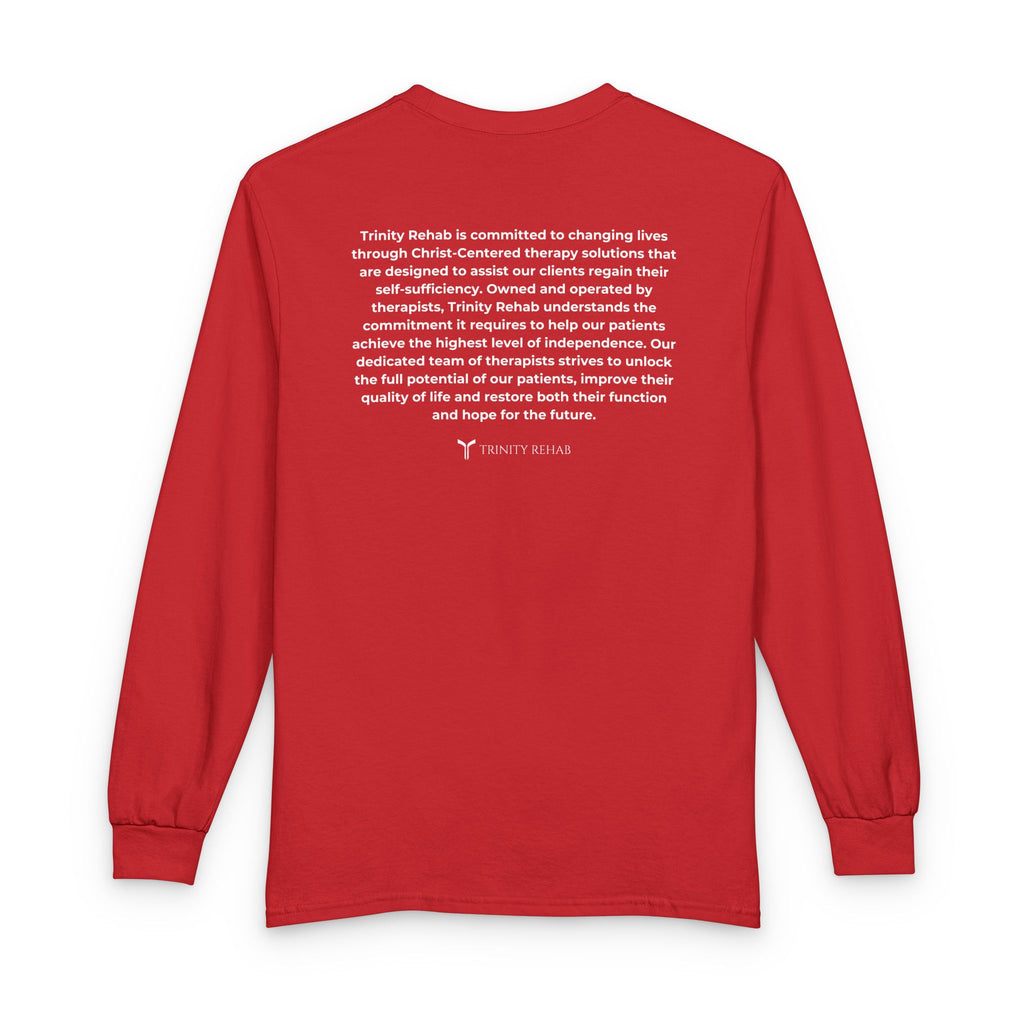 Trinity Rehab Long Sleeve T-Shirt — Logo & Mission Statement