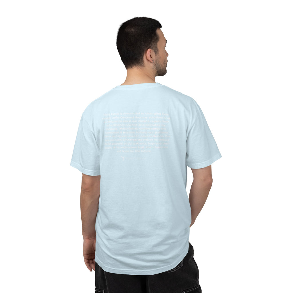 Minimalist Logo T-Shirt — Cream Garment-Dyed Casual Tee