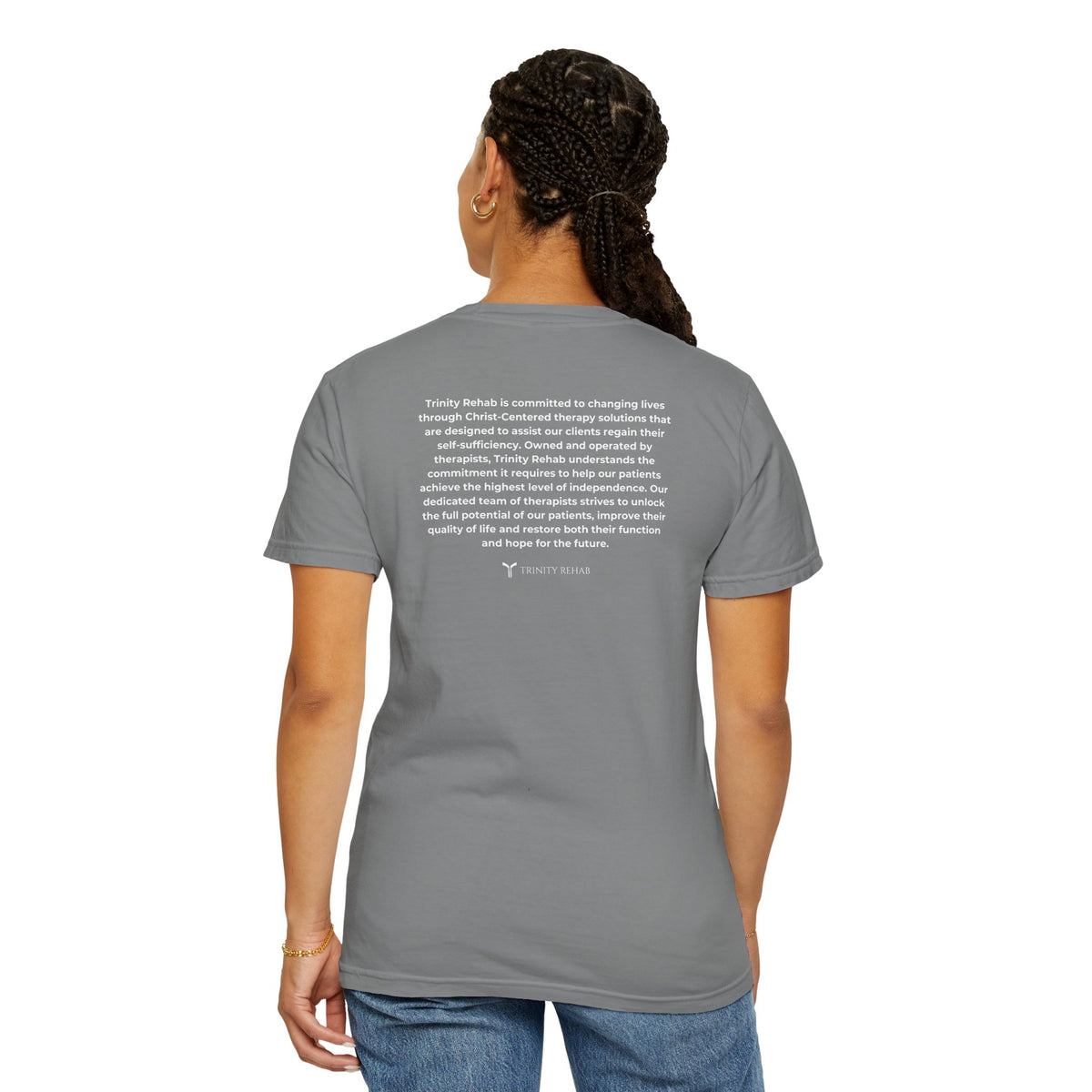 Minimalist Logo T-Shirt — Cream Garment-Dyed Casual Tee