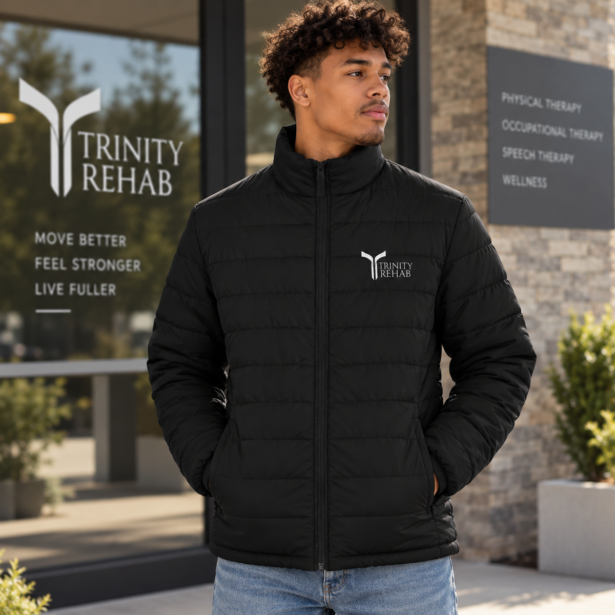 Men's Puffer Jacket (AOP)