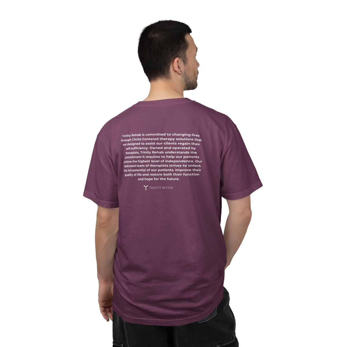 Minimalist Logo T-Shirt — Cream Garment-Dyed Casual Tee