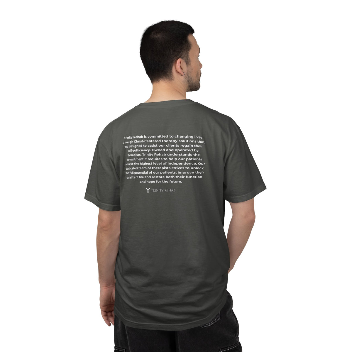 Minimalist Logo T-Shirt — Cream Garment-Dyed Casual Tee