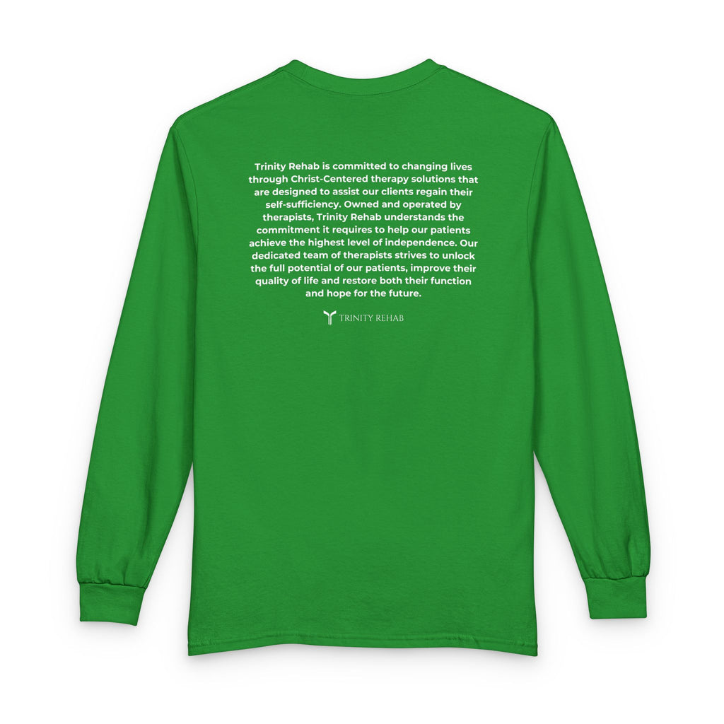 Trinity Rehab Long Sleeve T-Shirt — Logo & Mission Statement
