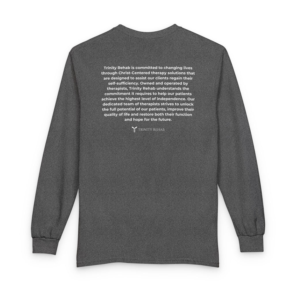 Trinity Rehab Long Sleeve T-Shirt — Logo & Mission Statement