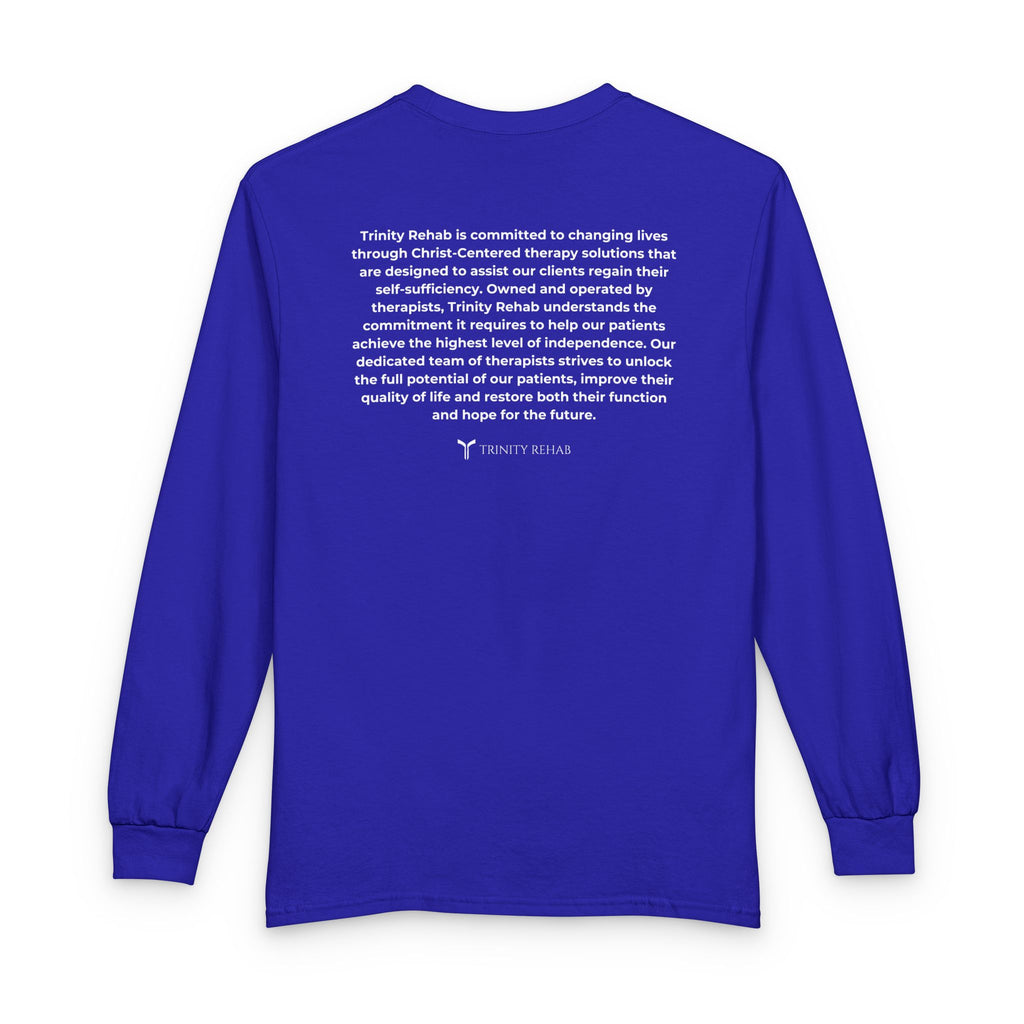Trinity Rehab Long Sleeve T-Shirt — Logo & Mission Statement