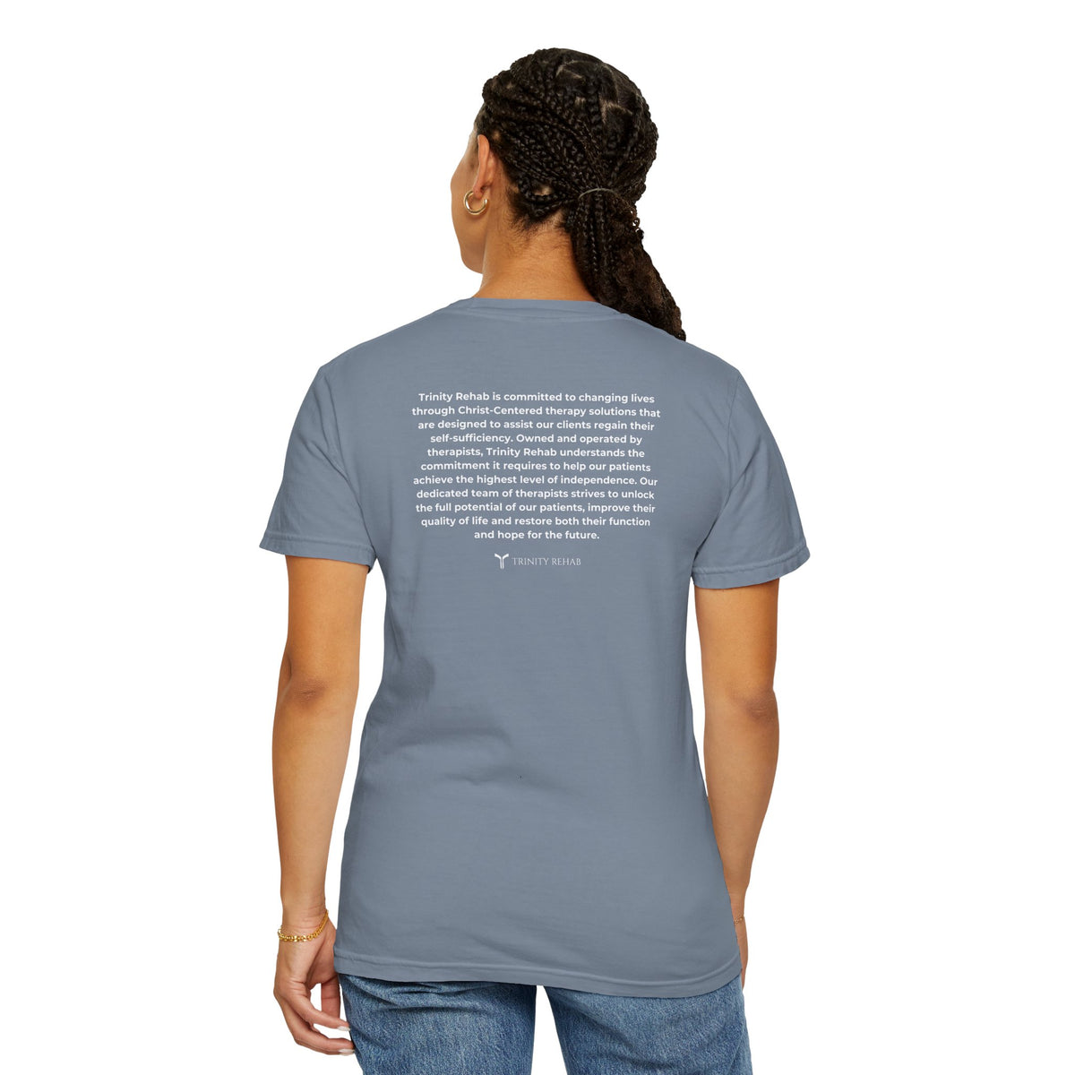 Minimalist Logo T-Shirt — Cream Garment-Dyed Casual Tee